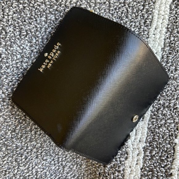 Kate Spade Staci Medium Compact Bifold Wallet Black - Picture 5 of 16